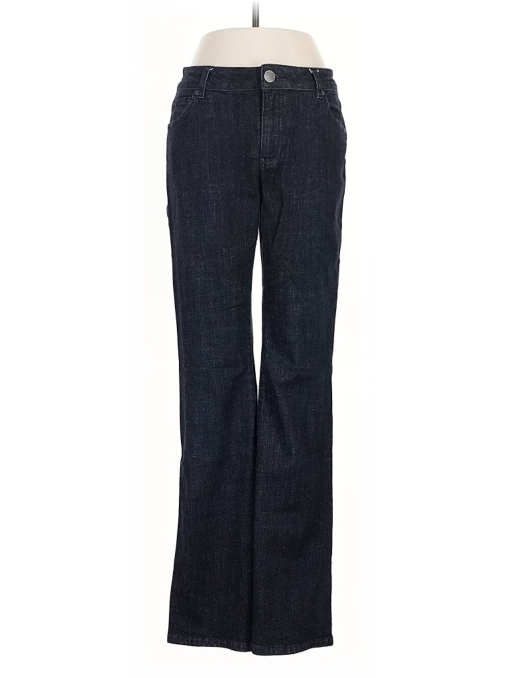 Cabi Size 4/ Dark Blue Wash Bootleg Cut Mid Rise Jeans